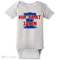 Hit That Jawn Philadelphia Baseball Baby Bodysuit thumb 0