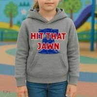 Hit That Jawn Philadelphia Baseball Kids Hoodie thumb 3