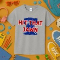 Hit That Jawn Philadelphia Baseball Kids T-Shirt thumb 3