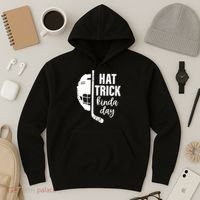 Hat Trick Kinda Day Ice Hockey Player Hoodie thumb 3