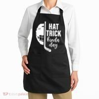Hat Trick Kinda Day Ice Hockey Player Apron thumb 2