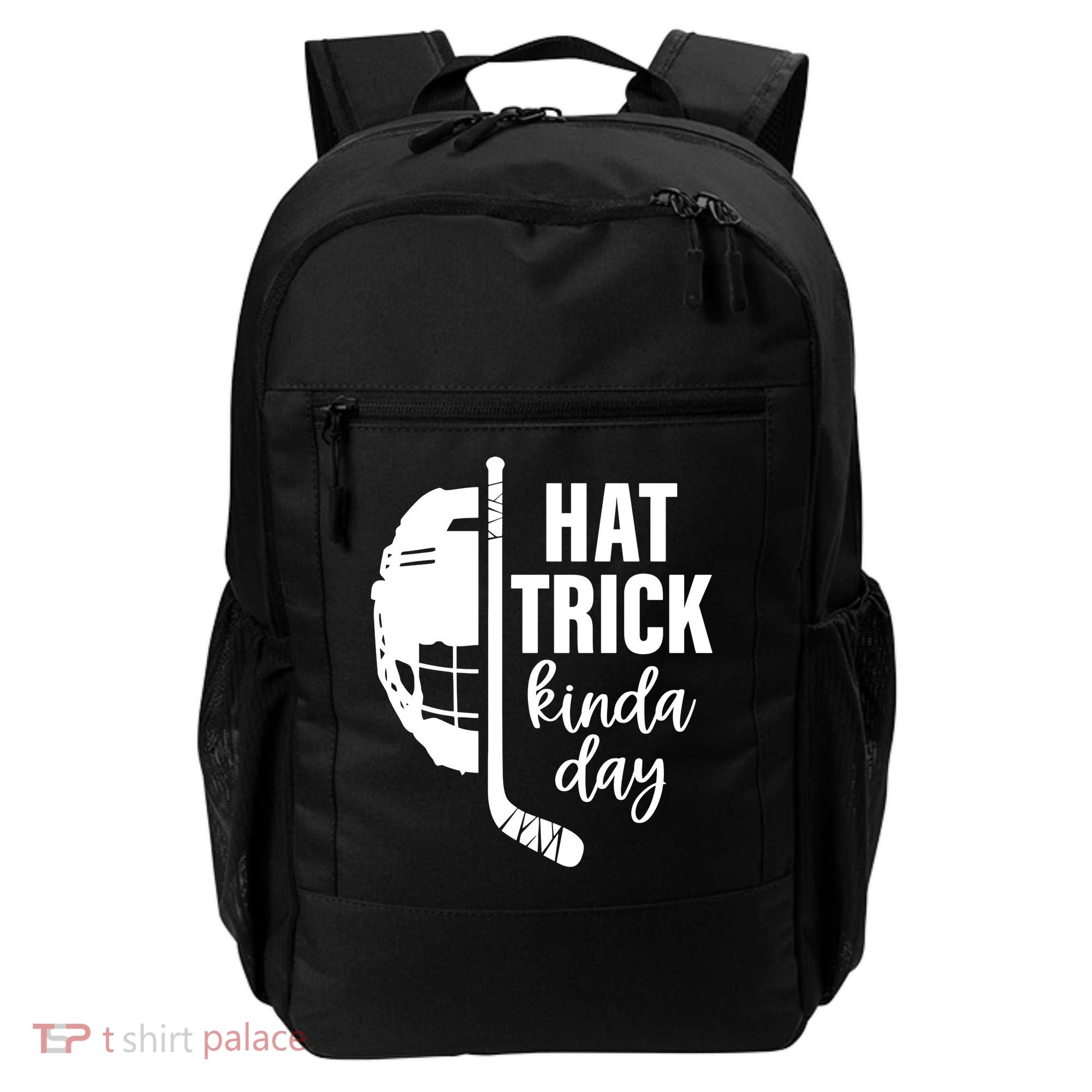 Hat Trick Kinda Day Ice Hockey Player Backpack