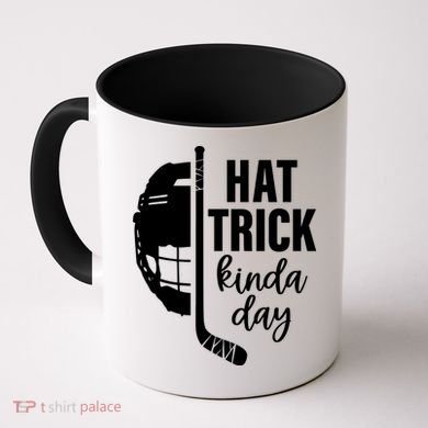 Hat Trick Kinda Day Ice Hockey Player Coffee Mug