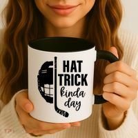 Hat Trick Kinda Day Ice Hockey Player Coffee Mug thumb 3