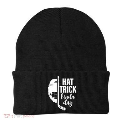 Hat Trick Kinda Day Ice Hockey Player Beanie