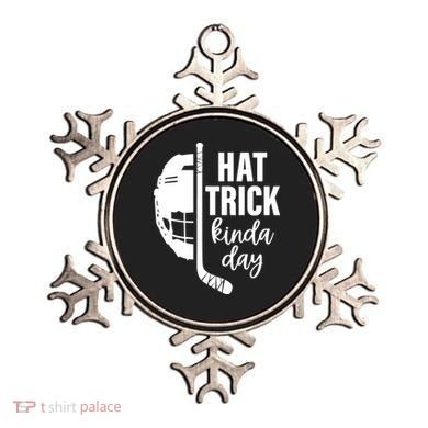 Hat Trick Kinda Day Ice Hockey Player Ornament