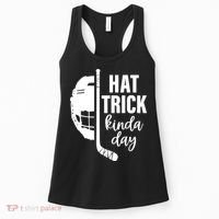 Hat Trick Kinda Day Ice Hockey Player Women's Tank Top thumb 0