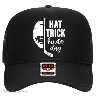 Hat Trick Kinda Day Ice Hockey Player Hat