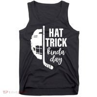 Hat Trick Kinda Day Ice Hockey Player Tank Top thumb 0