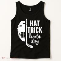 Hat Trick Kinda Day Ice Hockey Player Tank Top thumb 2