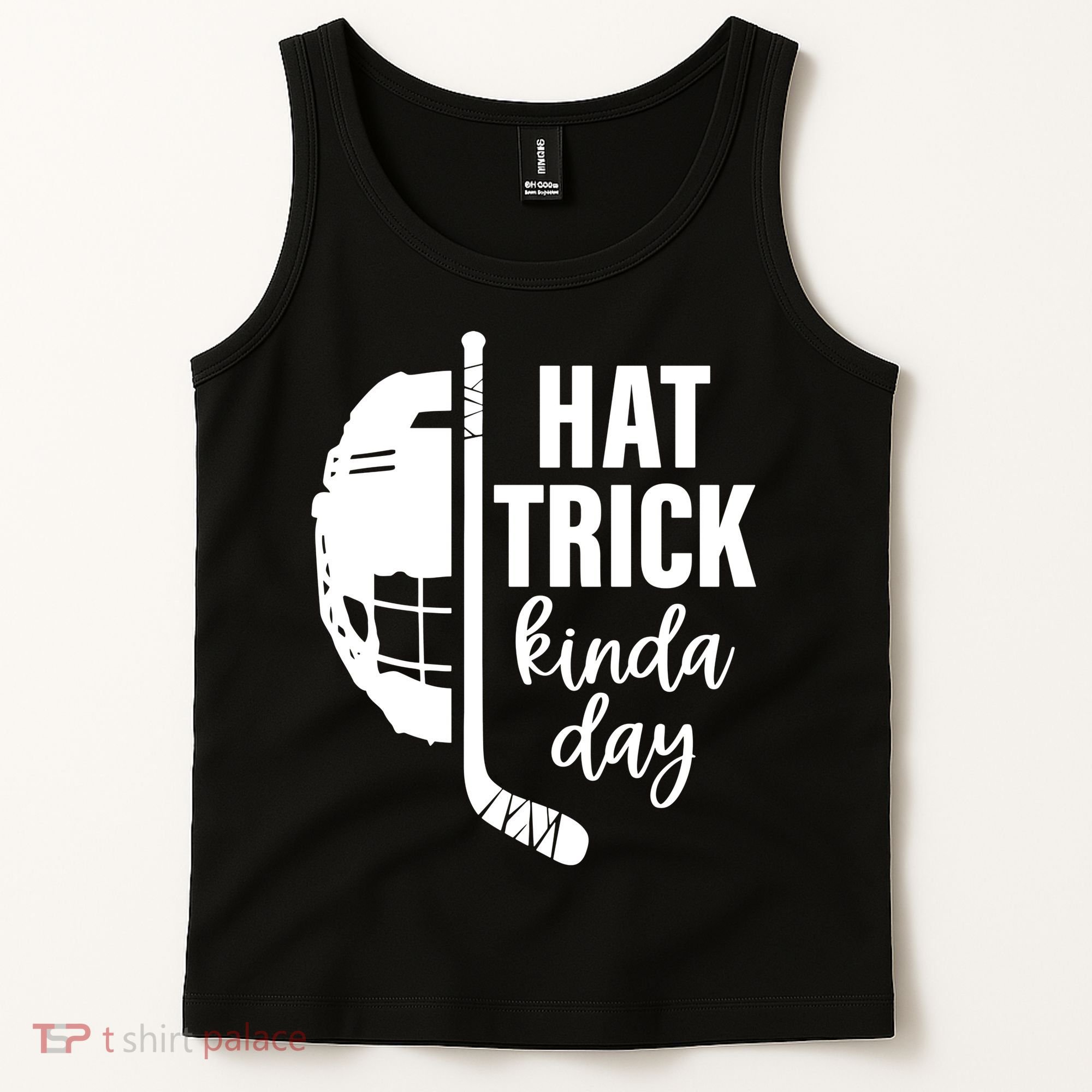 Hat Trick Kinda Day Ice Hockey Player Tank Top