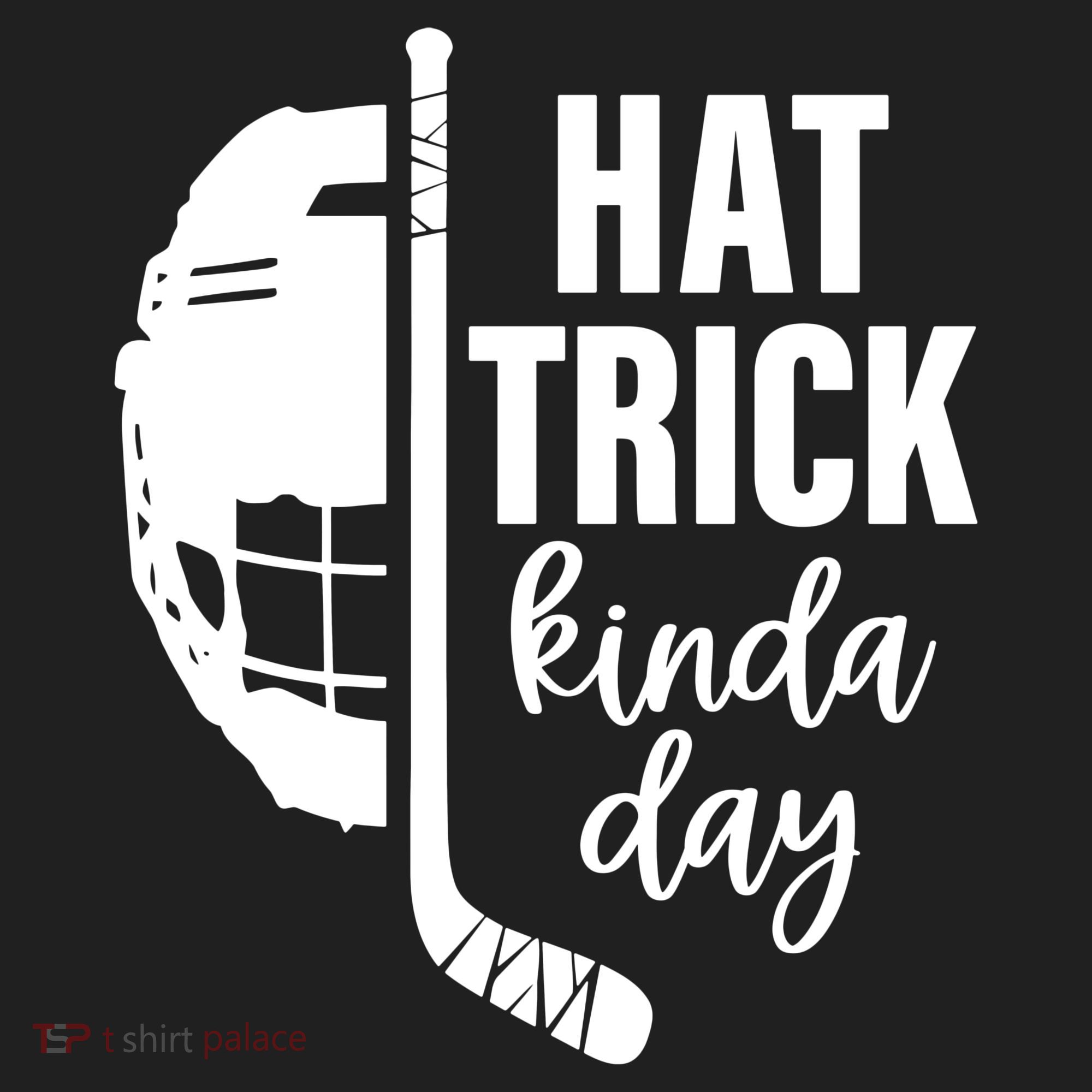 Hat Trick Kinda Day Ice Hockey Player Golf Towel
