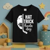 Hat Trick Kinda Day Ice Hockey Player Toddler T-Shirt thumb 3
