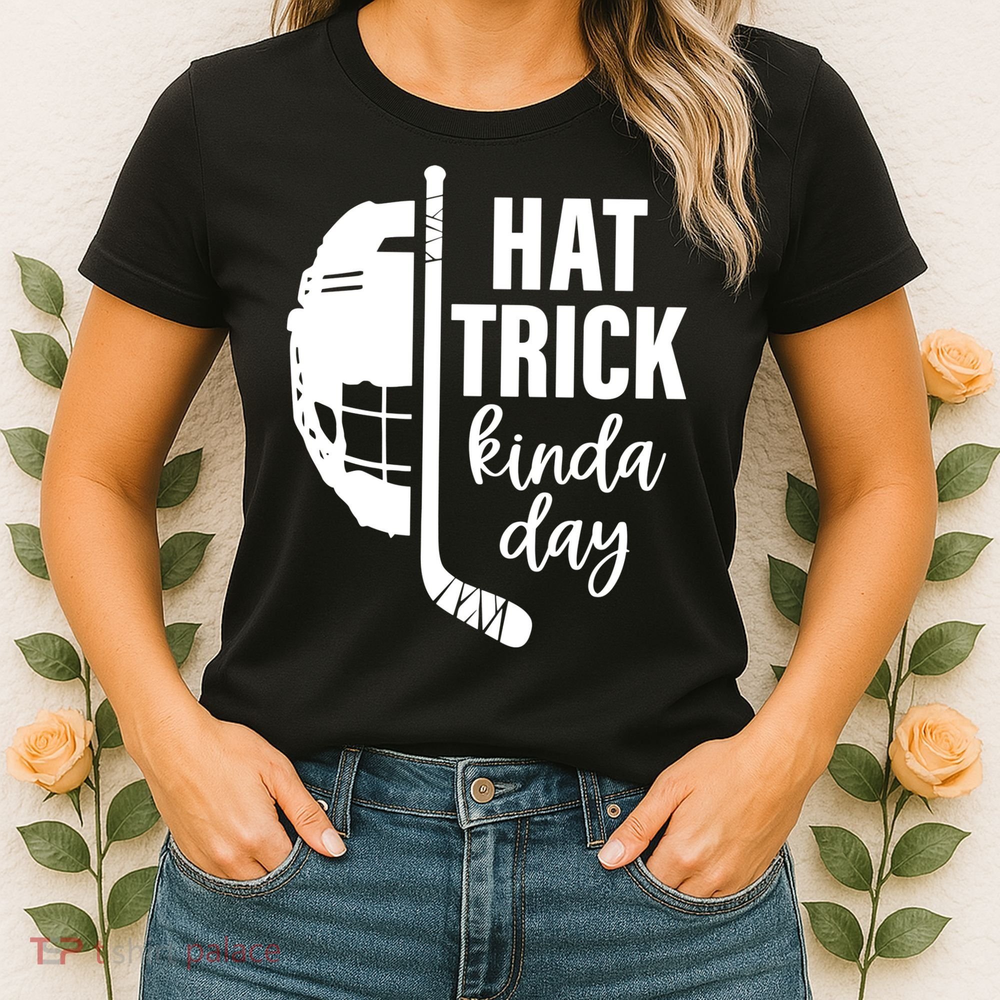 Hat Trick Kinda Day Ice Hockey Player Women's T-Shirt