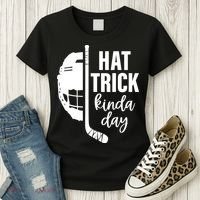 Hat Trick Kinda Day Ice Hockey Player Women's T-Shirt thumb 3
