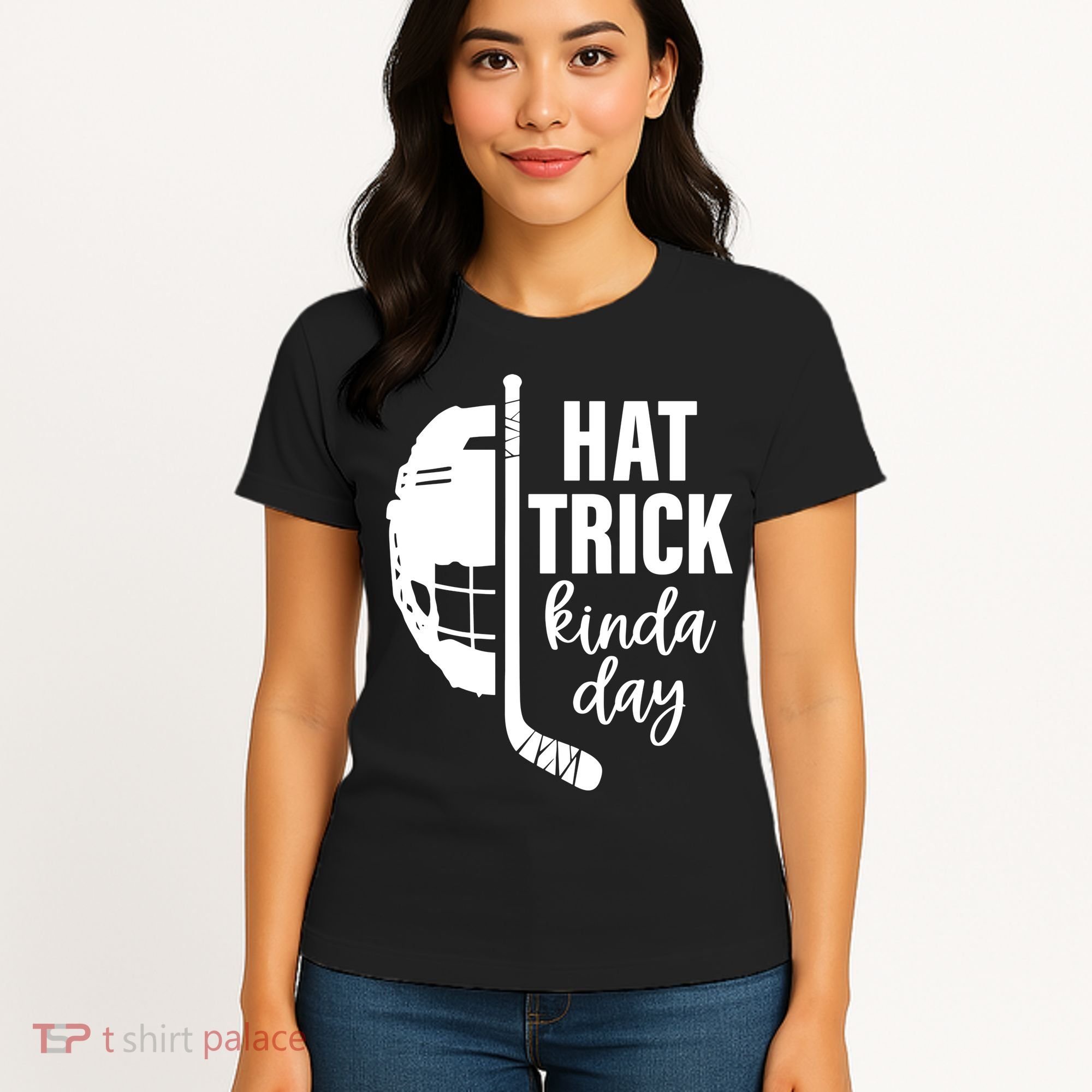 Hat Trick Kinda Day Ice Hockey Player Women's T-Shirt