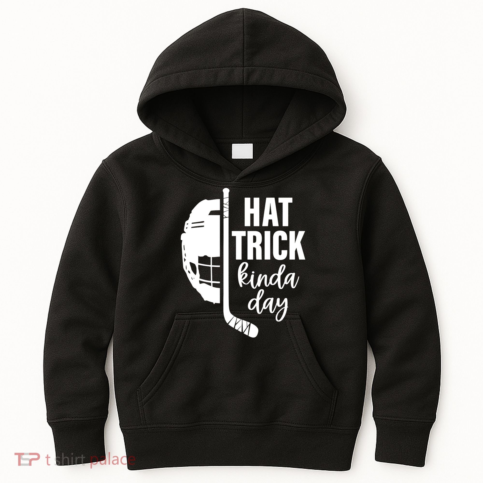 Hat Trick Kinda Day Ice Hockey Player Kids Hoodie
