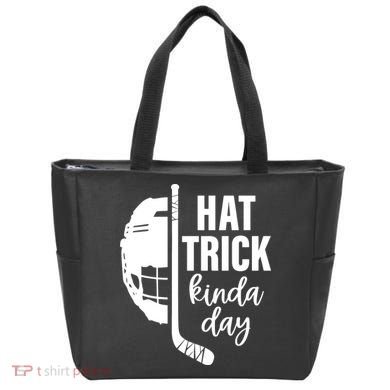 Hat Trick Kinda Day Ice Hockey Player Tote Bag