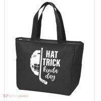 Hat Trick Kinda Day Ice Hockey Player Tote Bag thumb 3