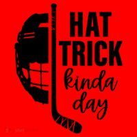 Hat Trick Kinda Day Ice Hockey Player Santa Hat thumb 1