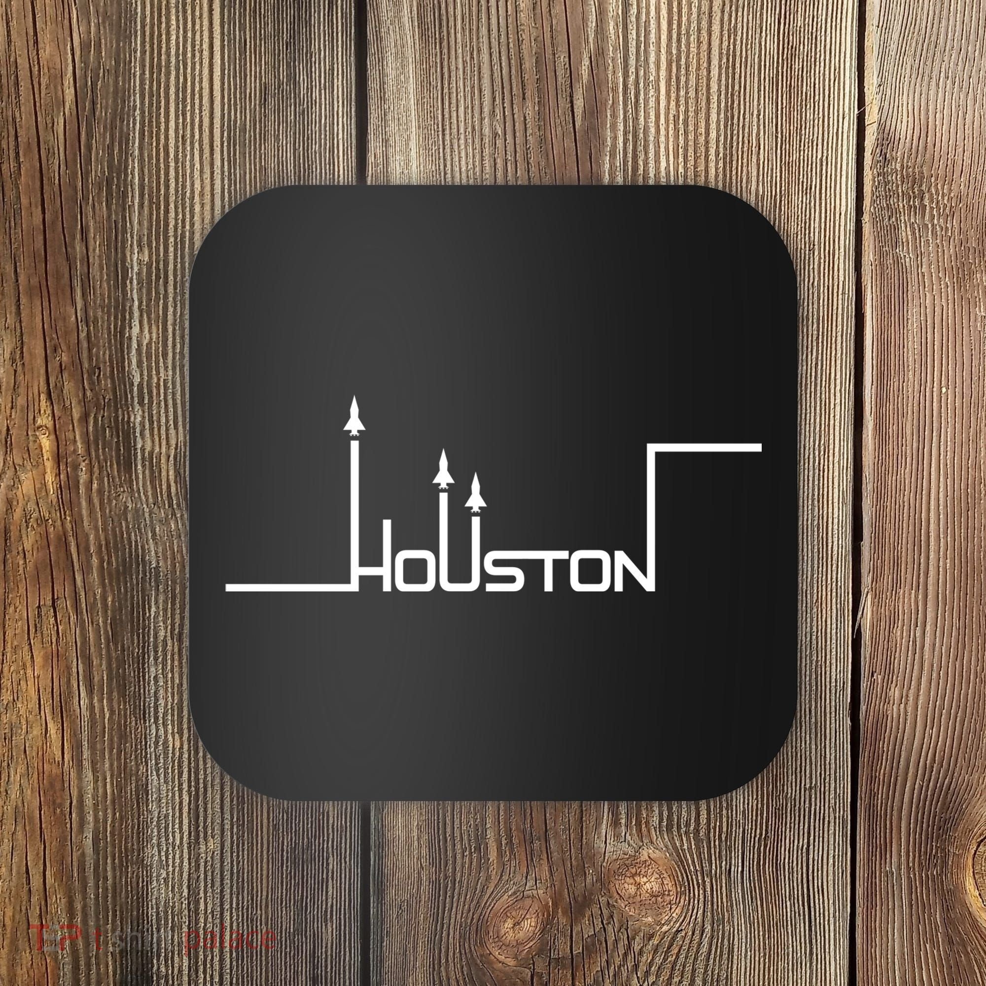 Houston Texas Lift Off Logo Coaster