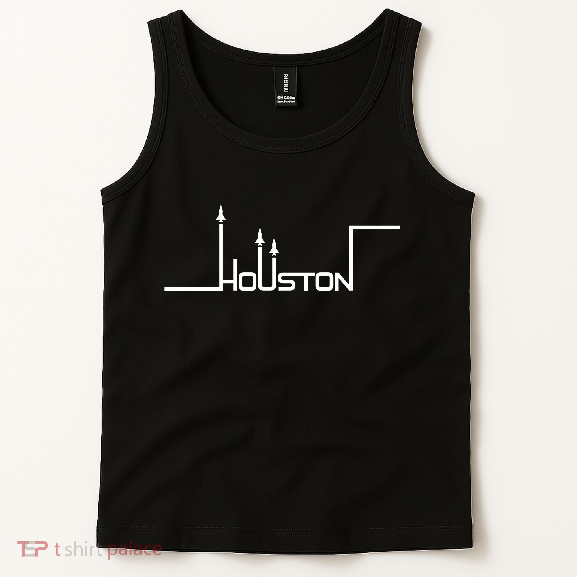 Houston Texas Lift Off Logo Tank Top
