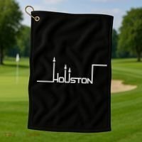 Houston Texas Lift Off Logo Golf Towel thumb 1