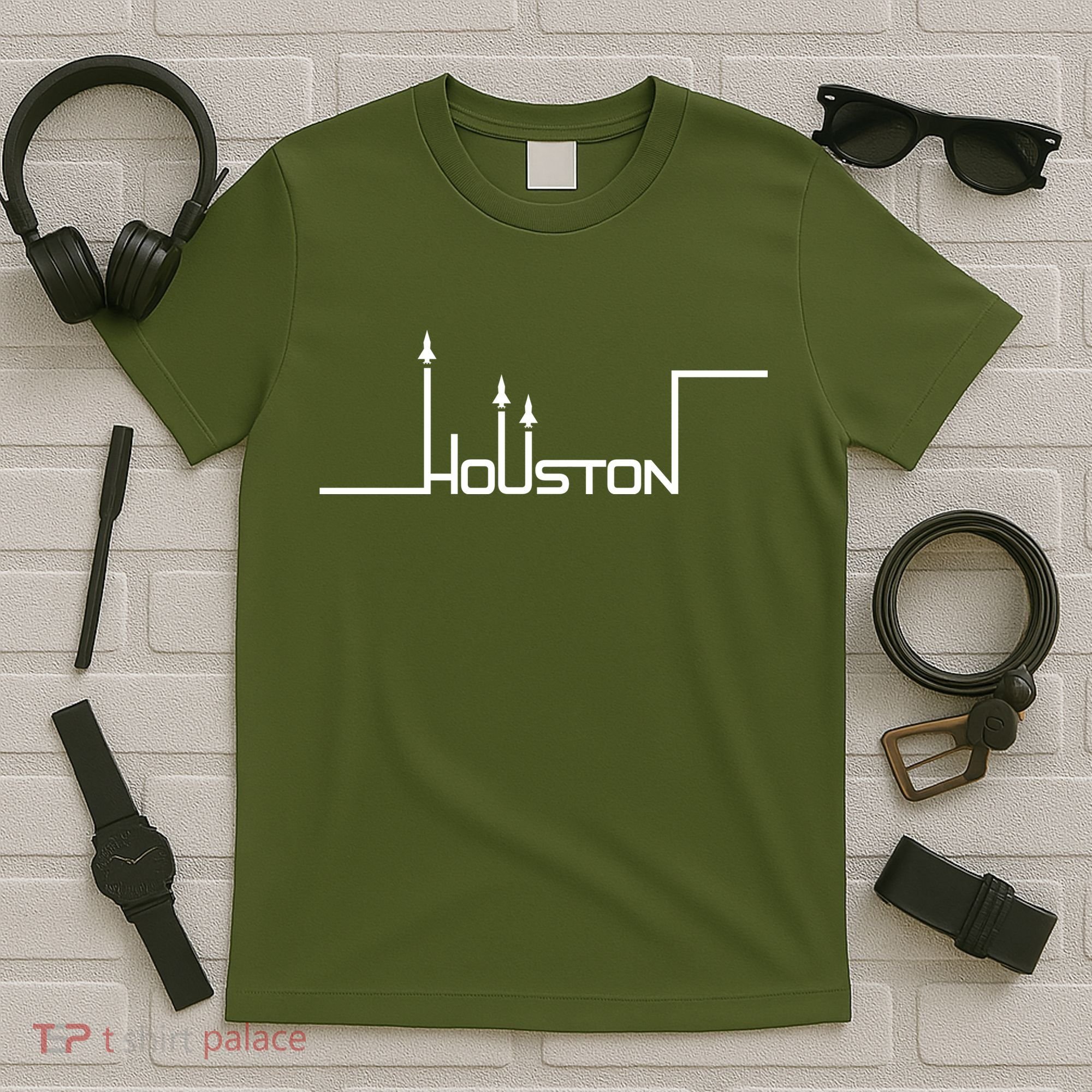 Houston Texas Lift Off Logo T-Shirt