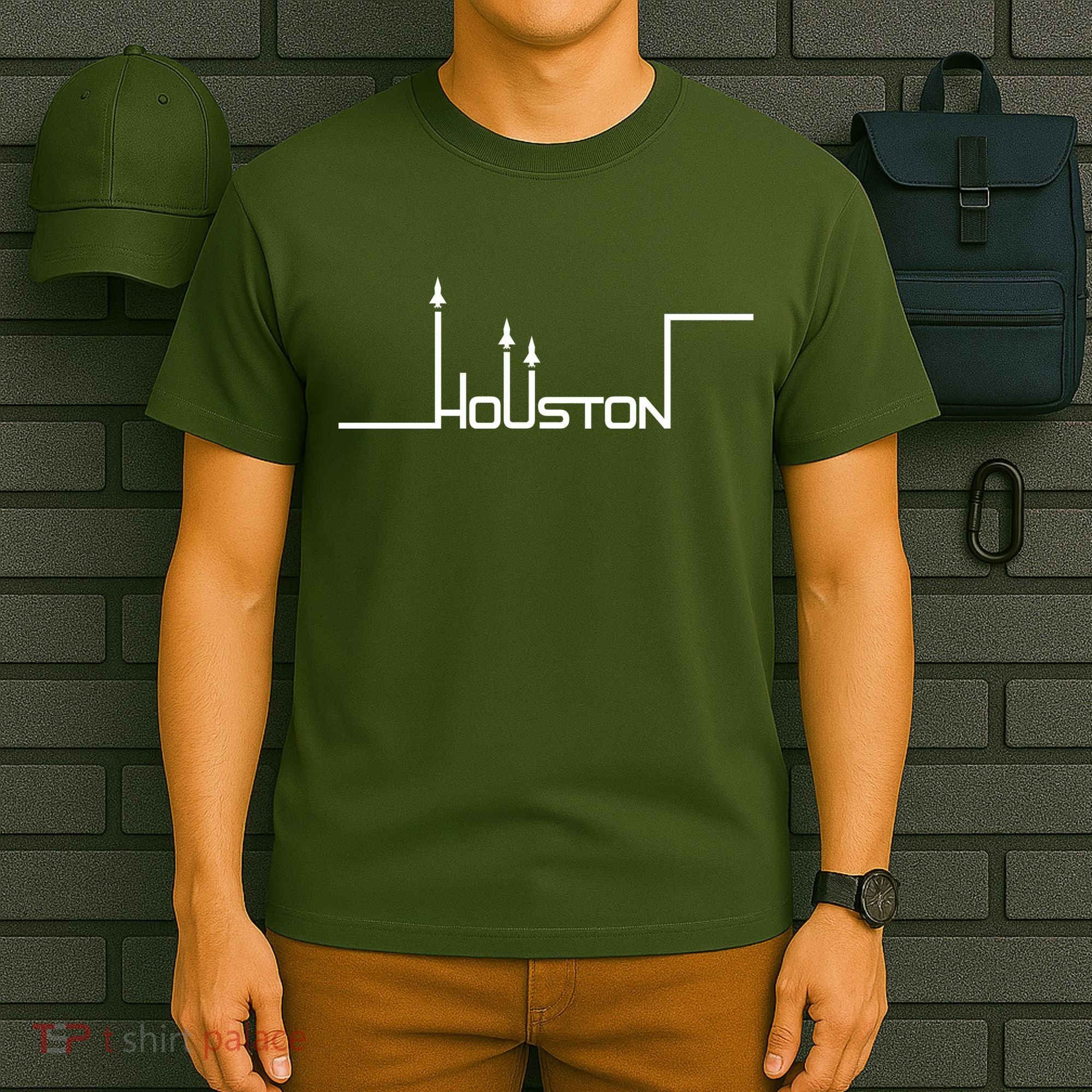Houston Texas Lift Off Logo T-Shirt