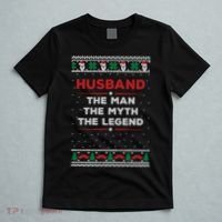 Husband The Man Myth The Legend Ugly Christmas Sweater T-Shirt thumb 5
