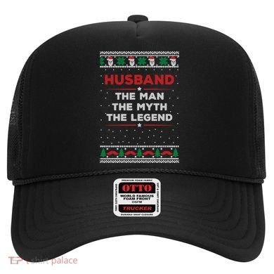 Husband The Man Myth The Legend Ugly Christmas Sweater Hat