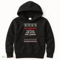 Husband The Man Myth The Legend Ugly Christmas Sweater Kids Hoodie thumb 0