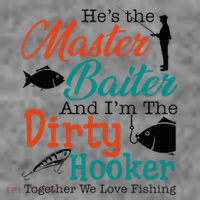 HeS The Master Baiter And IM The Dirty Fishing Toddler Hoodie thumb 2