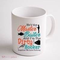 HeS The Master Baiter And IM The Dirty Fishing Coffee Mug thumb 1