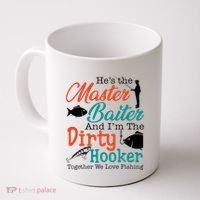 HeS The Master Baiter And IM The Dirty Fishing Coffee Mug thumb 0