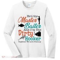 HeS The Master Baiter And IM The Dirty Fishing Women's Long Sleeve Shirt thumb 0