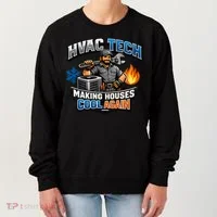 HVAC Tech Making Houses Cool Again  Women's Sweatshirt thumb 0