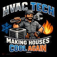 HVAC Tech Making Houses Cool Again  Backpack thumb 2