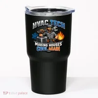 HVAC Tech Making Houses Cool Again  Tumbler thumb 0