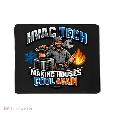 HVAC Tech Making Houses Cool Again  Mousepad