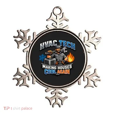 HVAC Tech Making Houses Cool Again  Ornament