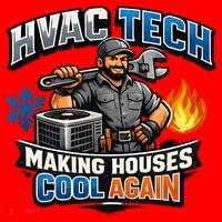 HVAC Tech Making Houses Cool Again  Santa Hat thumb 1