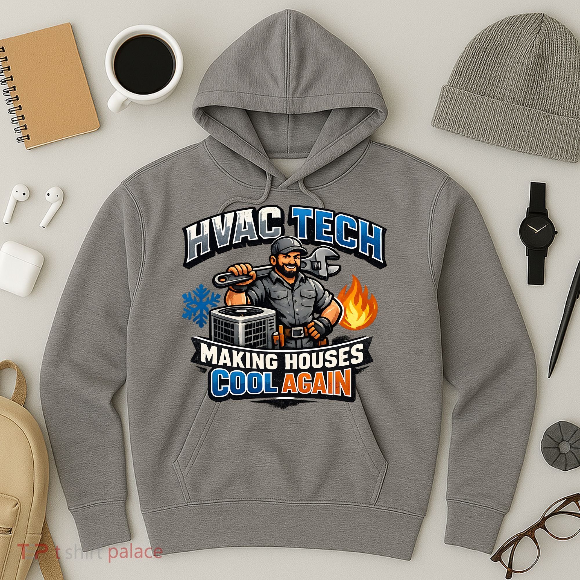 HVAC Tech Making Houses Cool Again  Hoodie