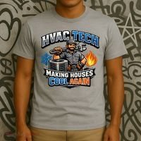 HVAC Tech Making Houses Cool Again  T-Shirt thumb 3