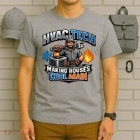 HVAC Tech Making Houses Cool Again  T-Shirt thumb 6