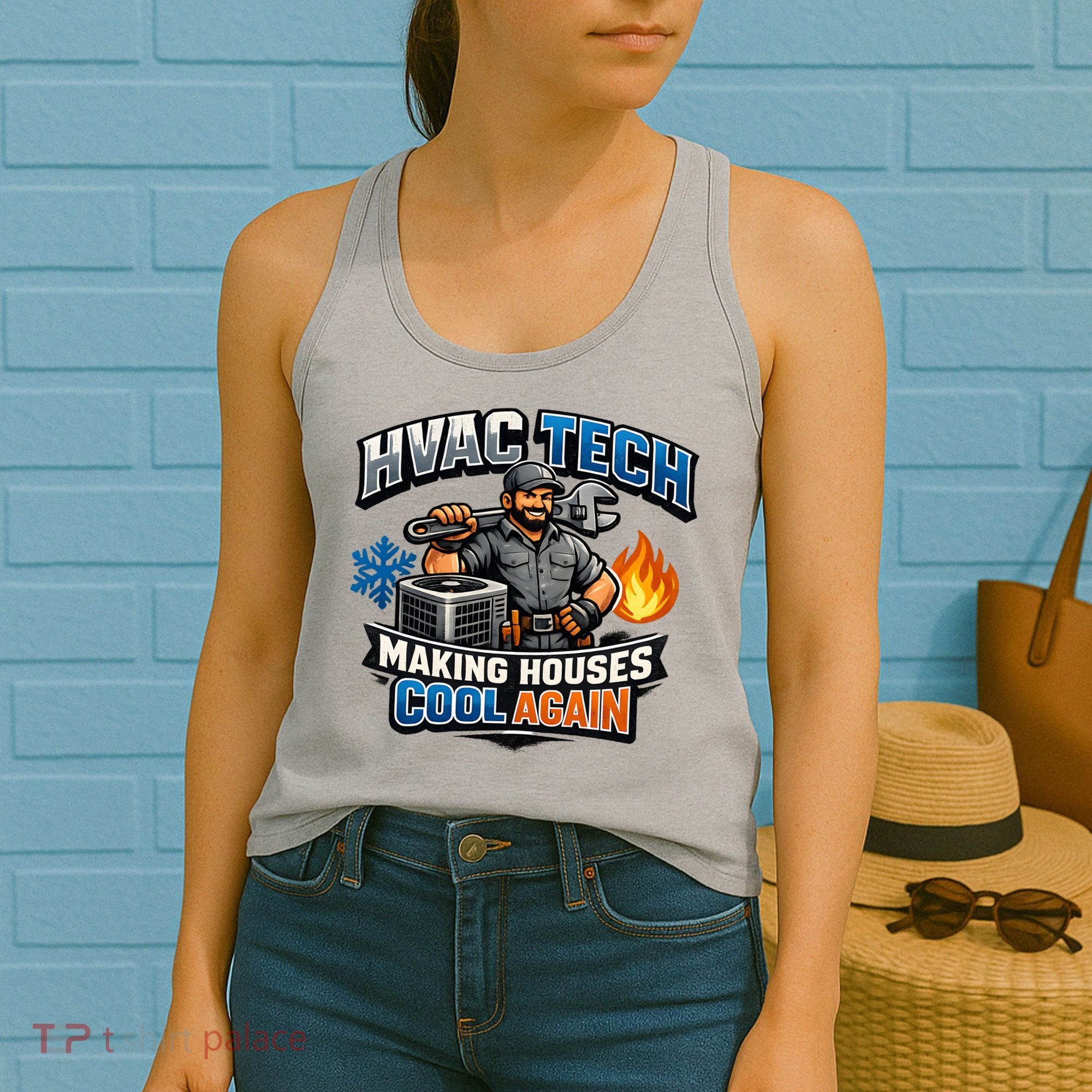HVAC Tech Making Houses Cool Again  Women's Tank Top