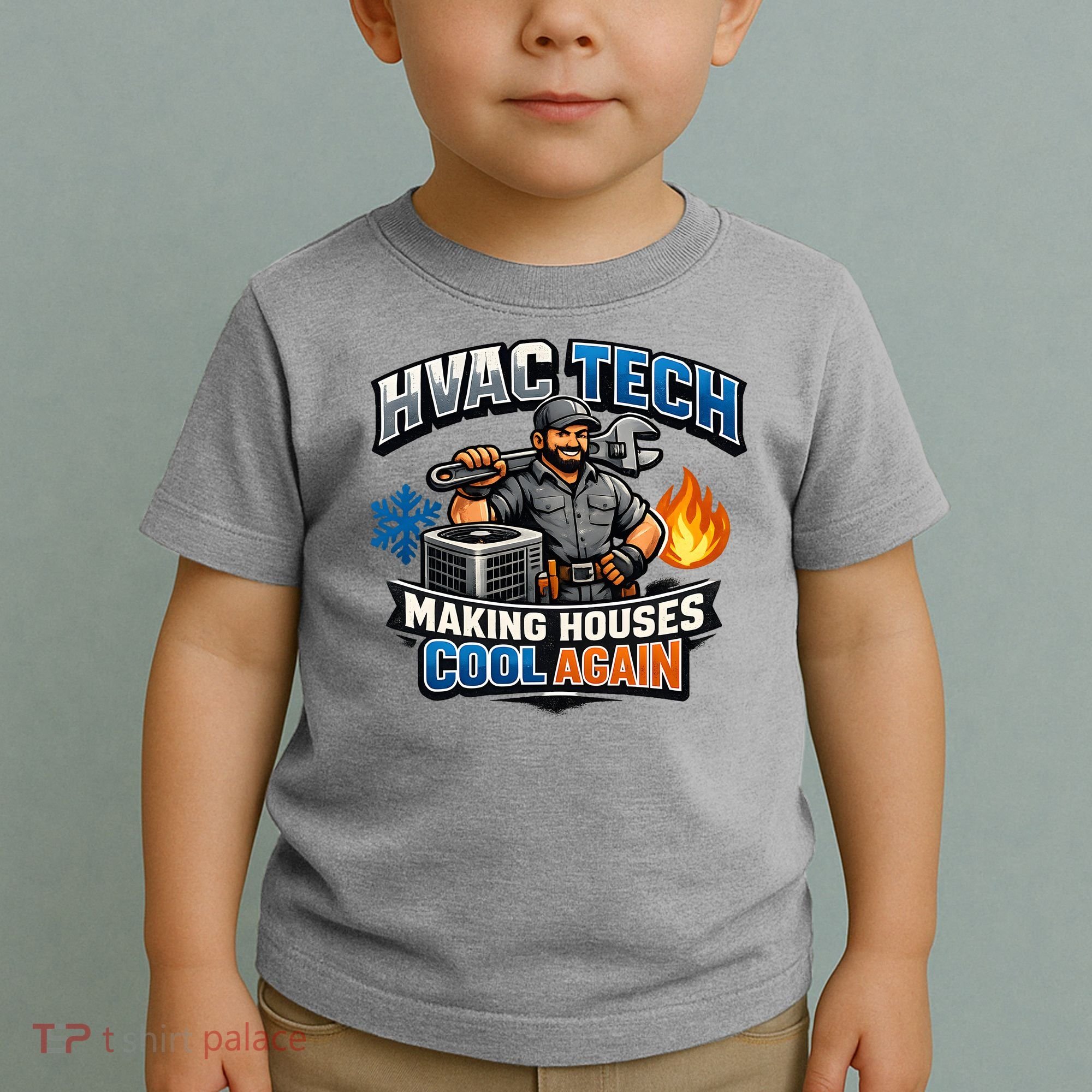 HVAC Tech Making Houses Cool Again  Toddler T-Shirt