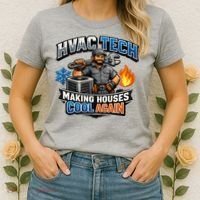 HVAC Tech Making Houses Cool Again  Women's T-Shirt thumb 2
