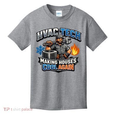 HVAC Tech Making Houses Cool Again  Kids T-Shirt