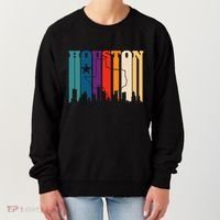 Houston Texas Map Skyline Gift Texas Home State Souvenir Women's Sweatshirt thumb 0